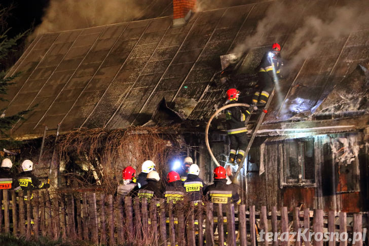 Pożar domu w Wietrznie