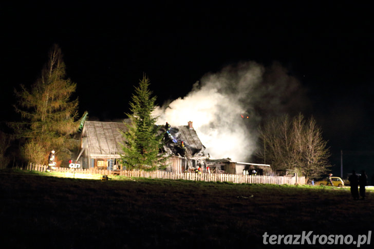 Pożar domu w Wietrznie