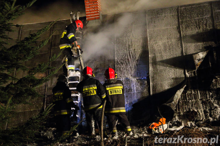 Pożar domu w Wietrznie