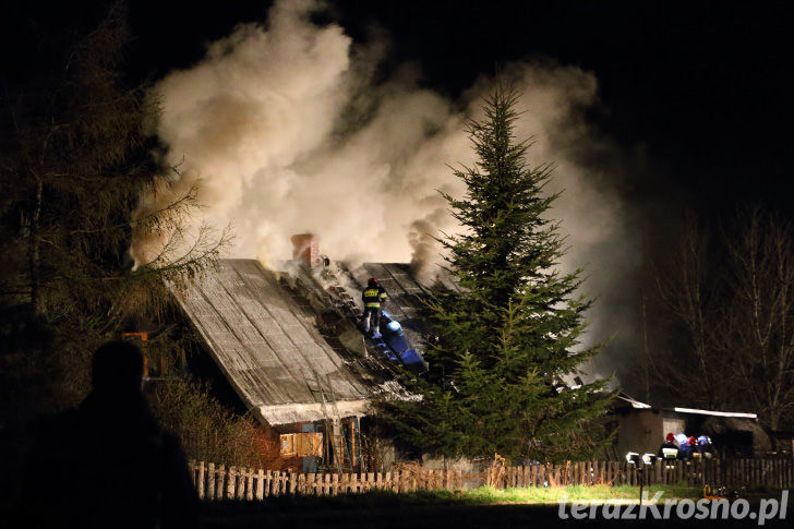 Pożar domu w Wietrznie