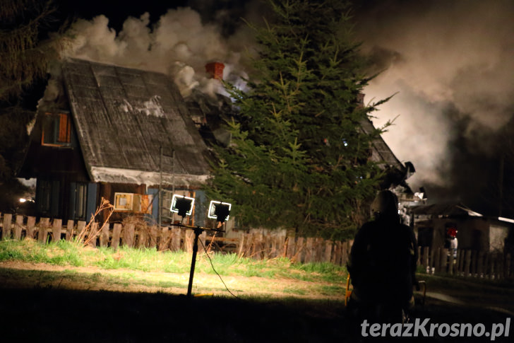 Pożar domu w Wietrznie