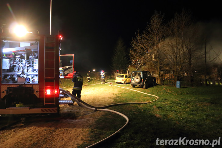 Pożar domu w Wietrznie