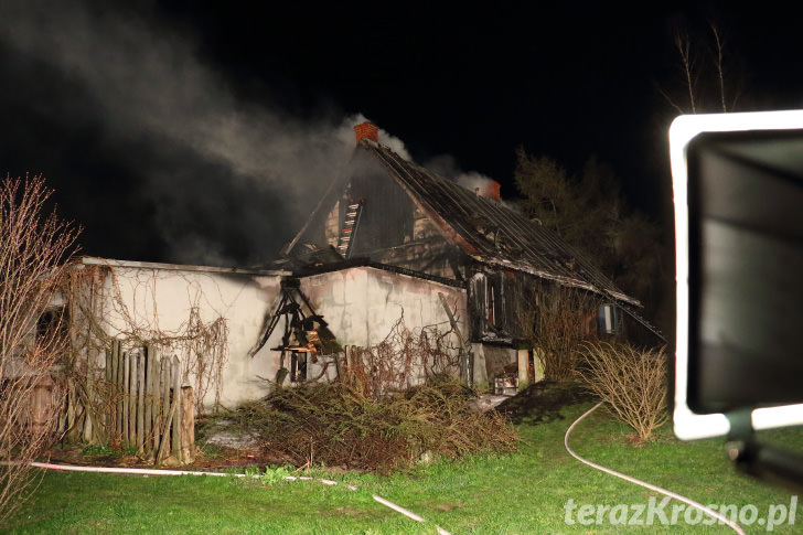 Pożar domu w Wietrznie