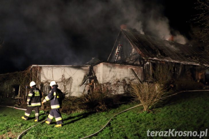 Pożar domu w Wietrznie