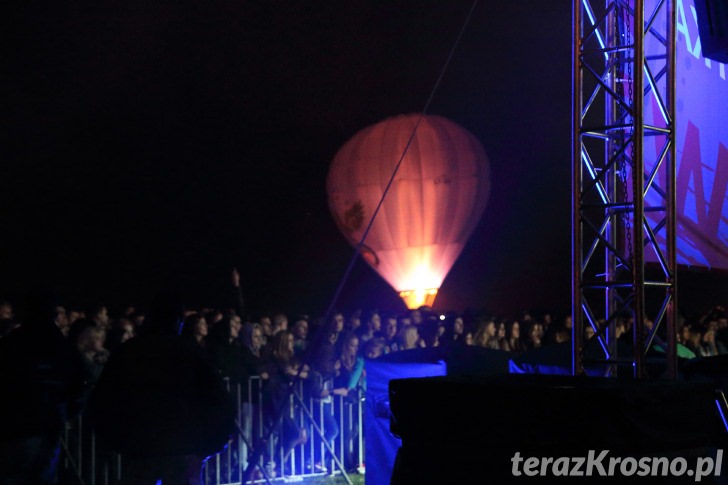 Balony nad Krosnem 2015 - Nocny pokaz balonów