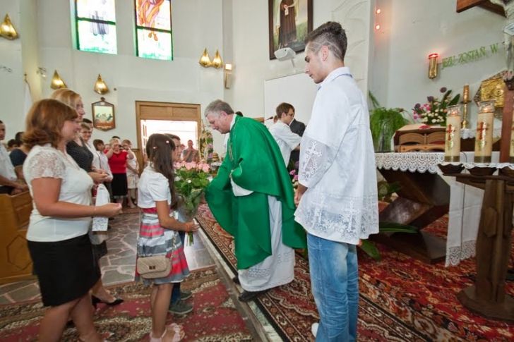 Pożegnanie proboszcza w Szczepańcowej