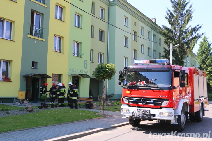 Pożary na ul. Kolejowej w Krośnie