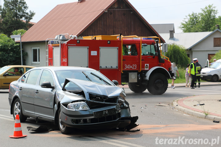 Wypadek w Krośnie na skrz. Hallera - Wieniawskiego - Sikorskiego