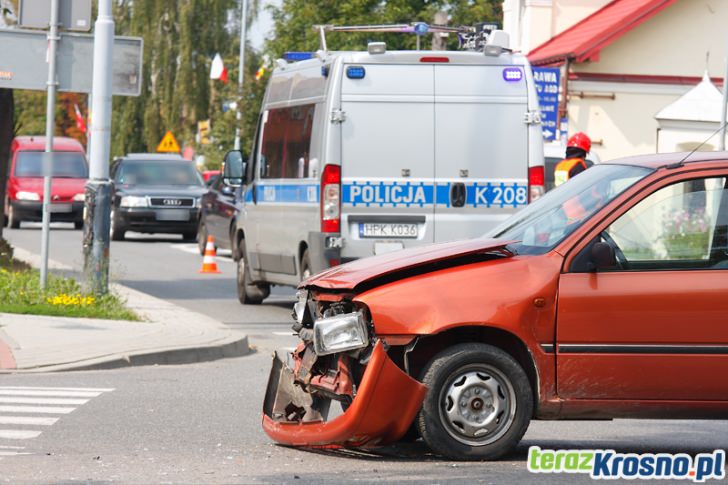 Kolizja na ul. Krakowskiej