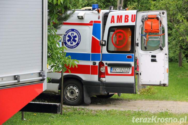 Wypadek w Głojscach, ciągnik przygniótł mężczyznę