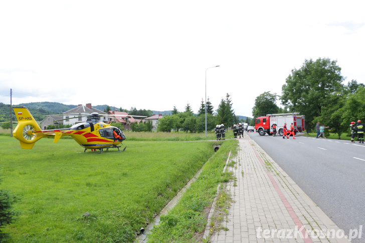 Wypadek w Głojscach, ciągnik przygniótł mężczyznę