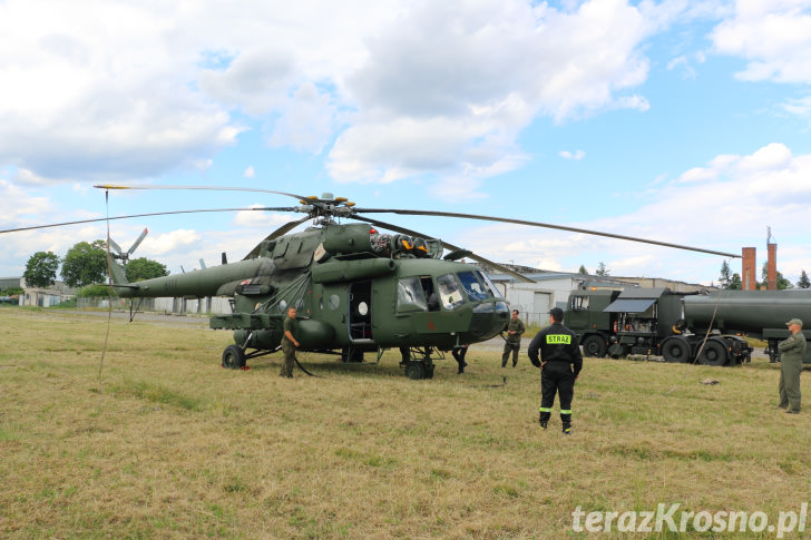 Mi-17 na krośnieńskim lotnisku