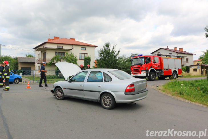 Zderzenie dwóch samochodów w Odrzykoniu