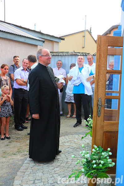 Poświęcenie odnowionej kapliczki św. Jana Nepomucena w Zręcinie