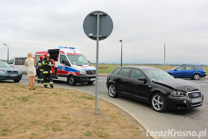 Wypadek na ul. Zręcińskiej w Krośnie