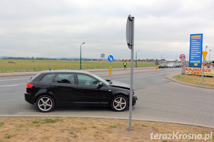 Wypadek na ul. Zręcińskiej w Krośnie