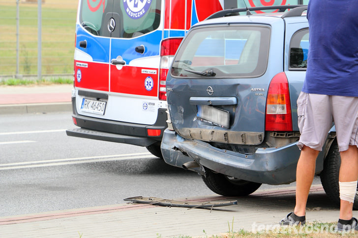 Wypadek na ul. Zręcińskiej w Krośnie