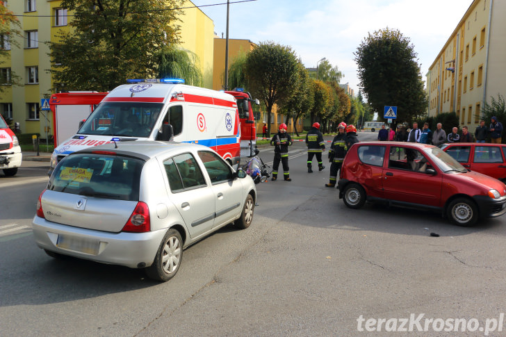 Wypadek w Krośnie. Kursantka w szpitalu