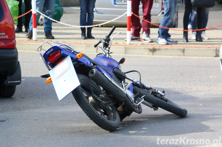 Wypadek w Krośnie. Kursantka w szpitalu