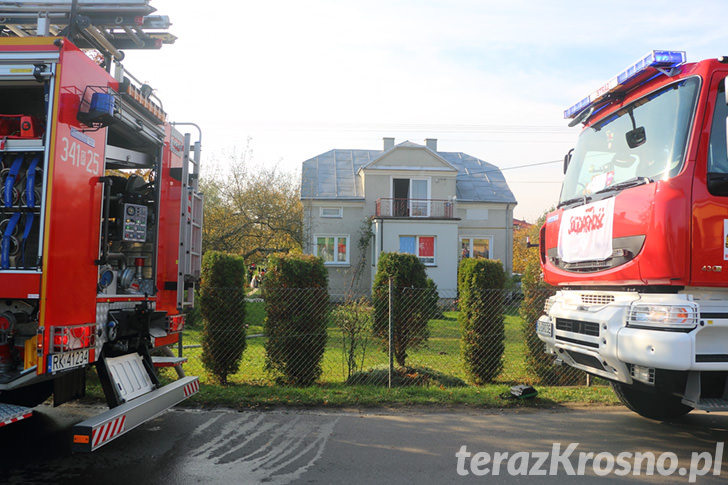 Pożar domu w Świerzowej Polskiej