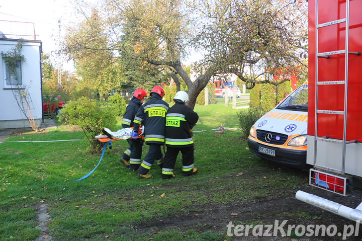 Pożar domu w Świerzowej Polskiej