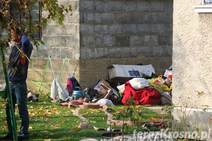 Pożar domu w Świerzowej Polskiej