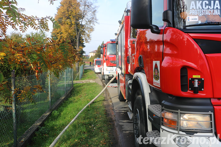 Pożar domu w Świerzowej Polskiej