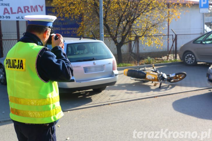 Kolizja na ul. Składowej w Krośnie