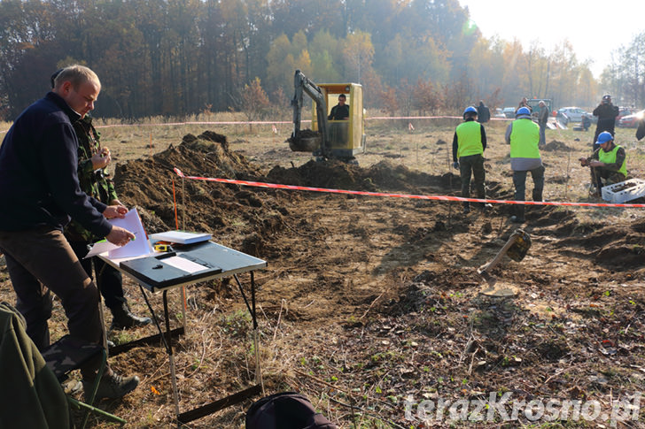 Wydobywanie wraku samolotu Junkers Ju 87 Stuka