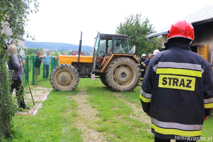 Pożar samochodu w Żarnowcu