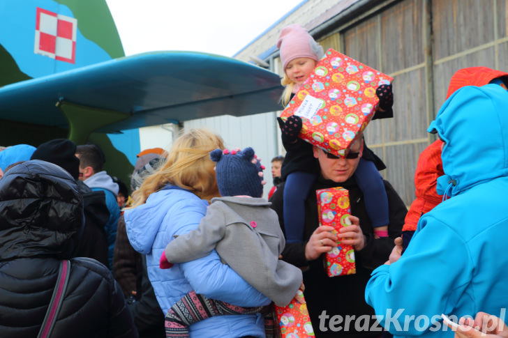 Mikołaj na lotnisku w Krośnie 2015