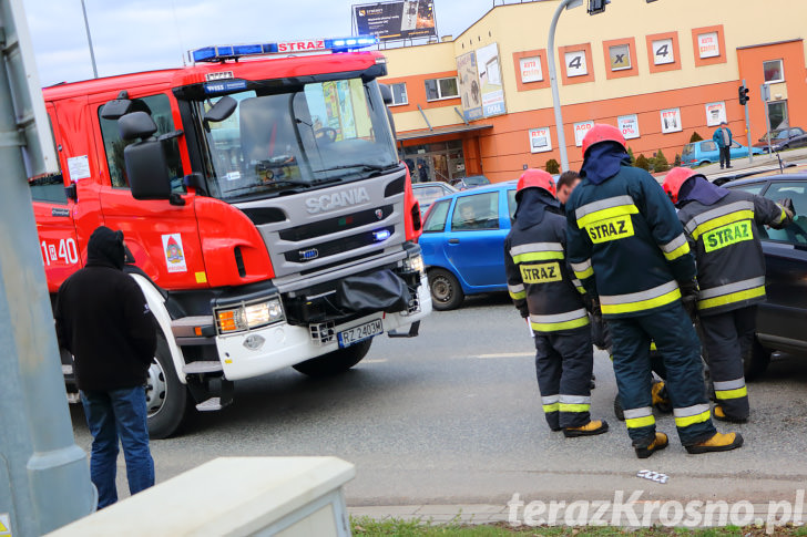 Kolizja na ul. Podkarpackiej w Krośnie