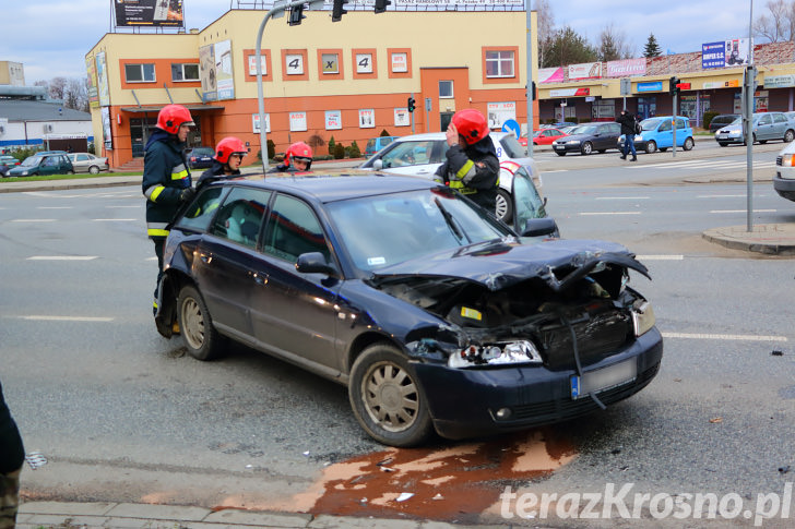 Kolizja na ul. Podkarpackiej w Krośnie