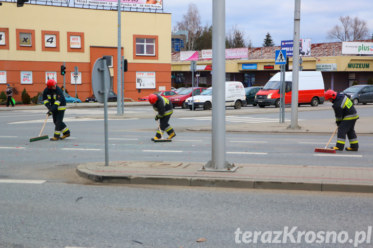 Kolizja na ul. Podkarpackiej w Krośnie