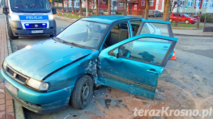 Wypadek w Korczynie na ul. Fredry