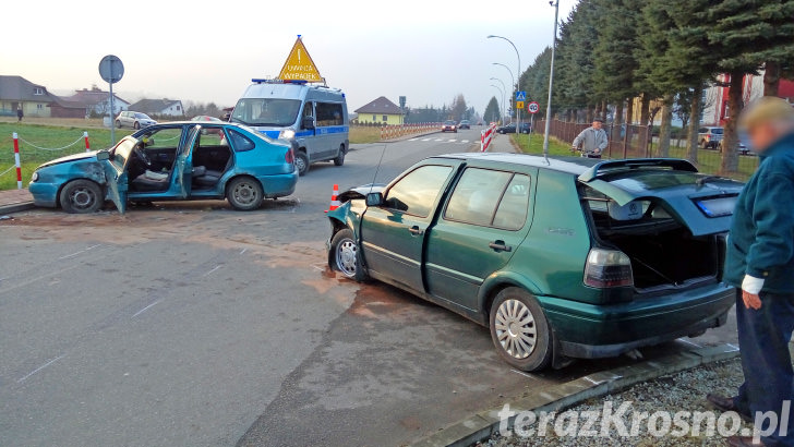 Wypadek w Korczynie na ul. Fredry