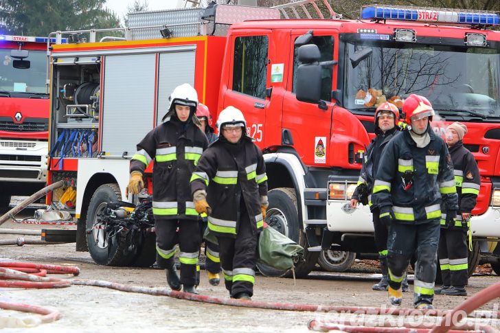 Pożar budynku w Odrzykoniu