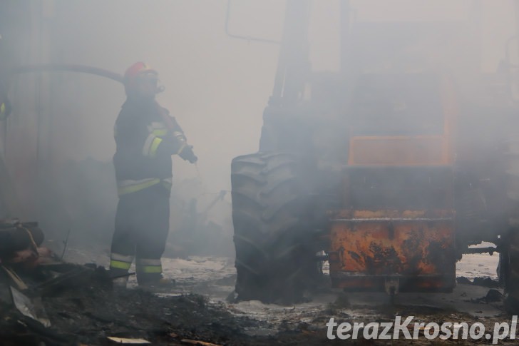 Pożar budynku w Odrzykoniu