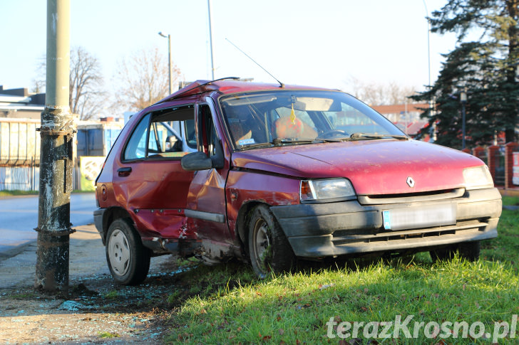 Wjechał w latarnię na Pużaka