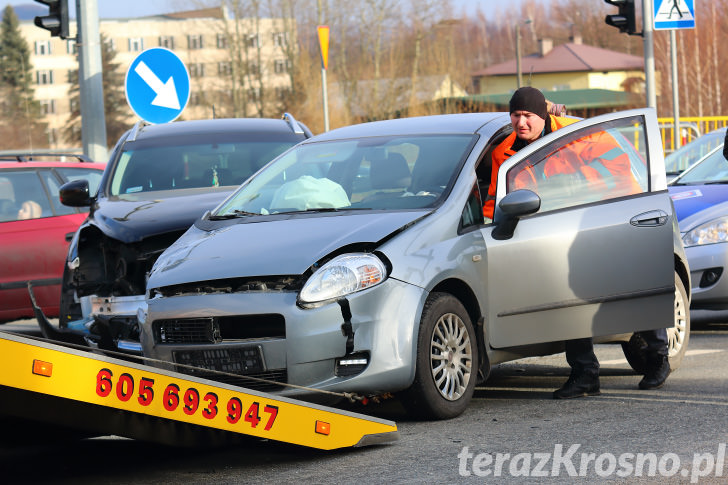 Kolizja na skrzyżowaniu w Krośnie