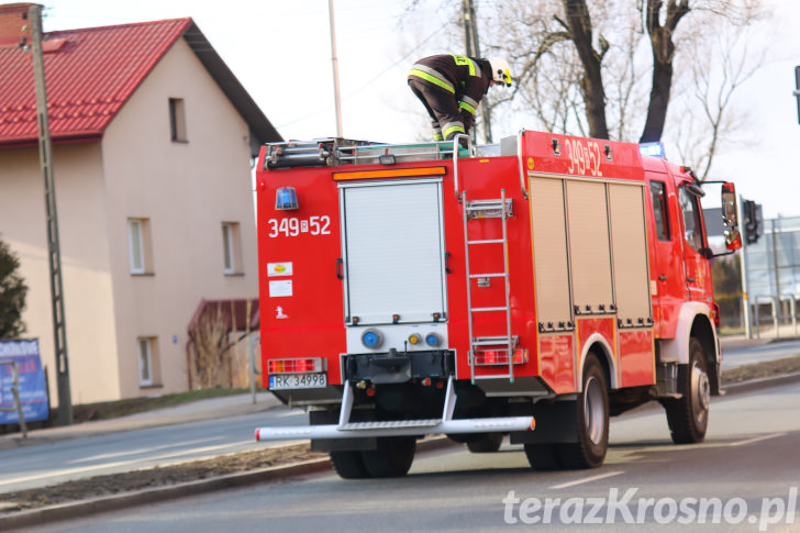 Kolizja na skrzyżowaniu w Krośnie