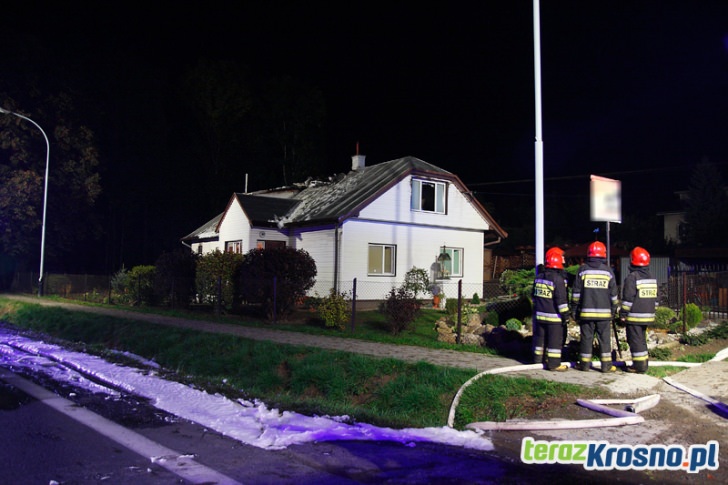 Pożar domu w Iwoniczu