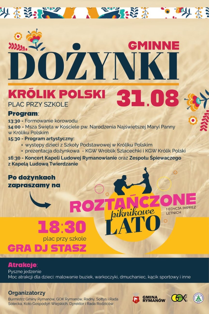 Dożynki i Roztańczone Piknikowe Lato w Króliku Polskim